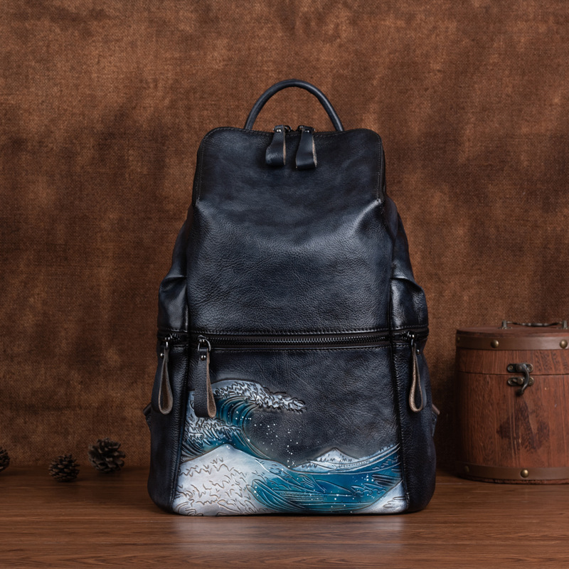 Johnature Genuine Leather Wome - огляд і ціна Leather Backpack Vintage