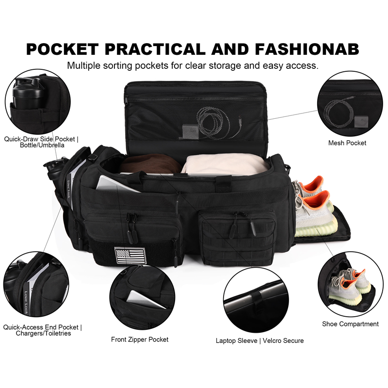 LHI 50L 3 in 1 Travel Duffle B - огляд і ціна Urban Backpack Tactical