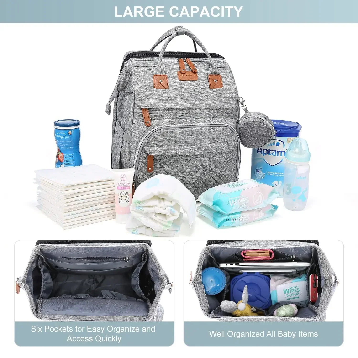 New Baby Nappy Changing Bags C - огляд і ціна Backpack Diaper Bag