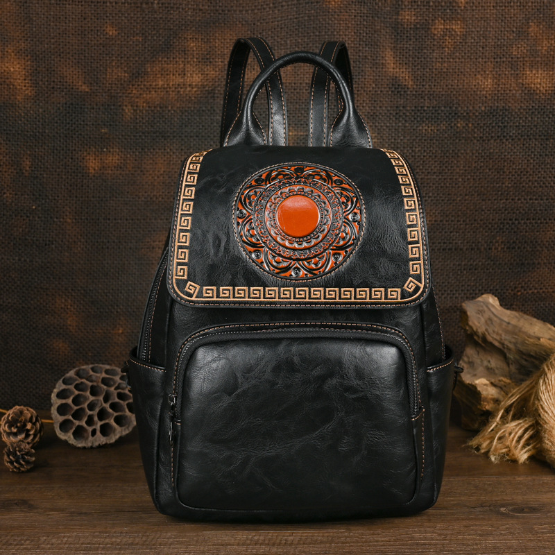 Johnature 2026 New Vintage Han - огляд і ціна Leather Backpack Vintage