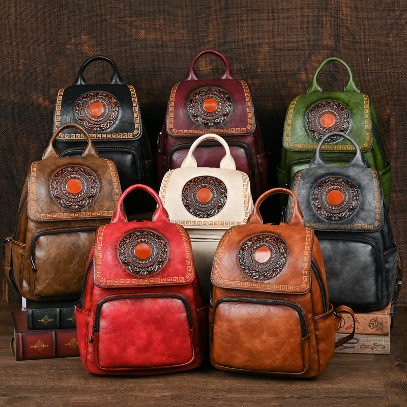 Johnature 2026 New Vintage Han - огляд і ціна Leather Backpack Vintage