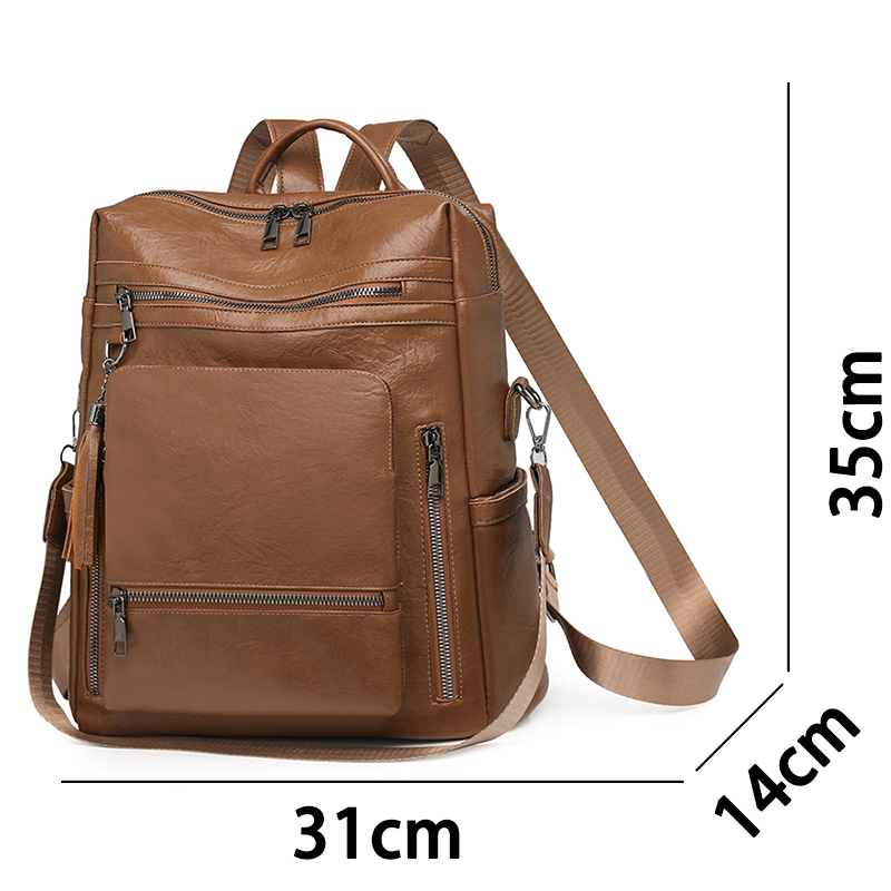 Vintage Leather Look Backpack  - огляд і ціна Leather Backpack Vintage